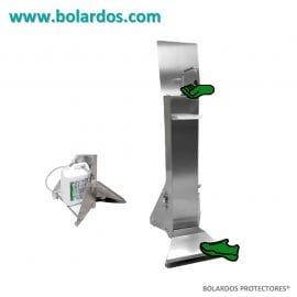 Bolardo con pedal para gel hidroalcohólico Mod. Industrial
